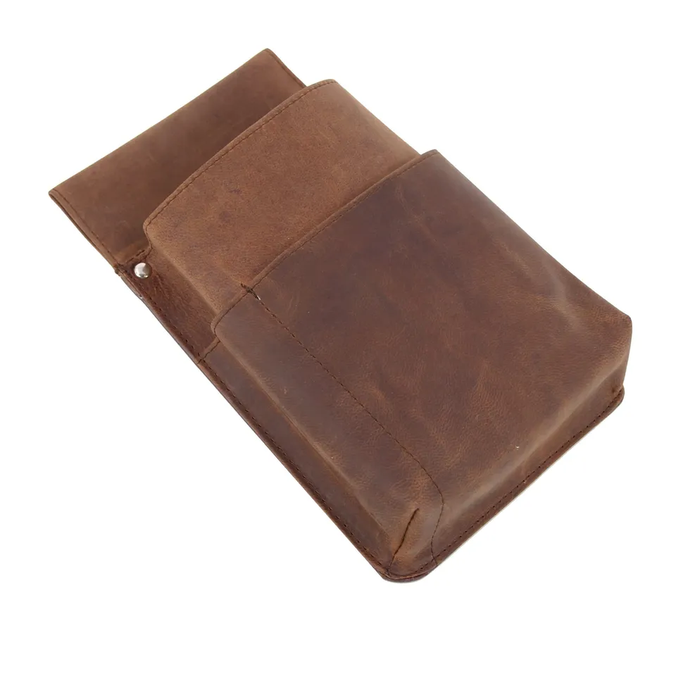 Lightpak Kellnerbörsen Gürteltasche Braun Hunter-Leder