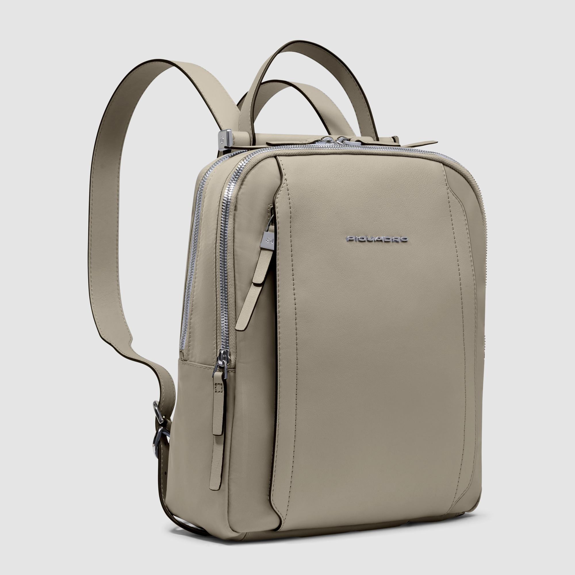 Piquadro Lyra Rucksack Damen schwarz iPad Recycling