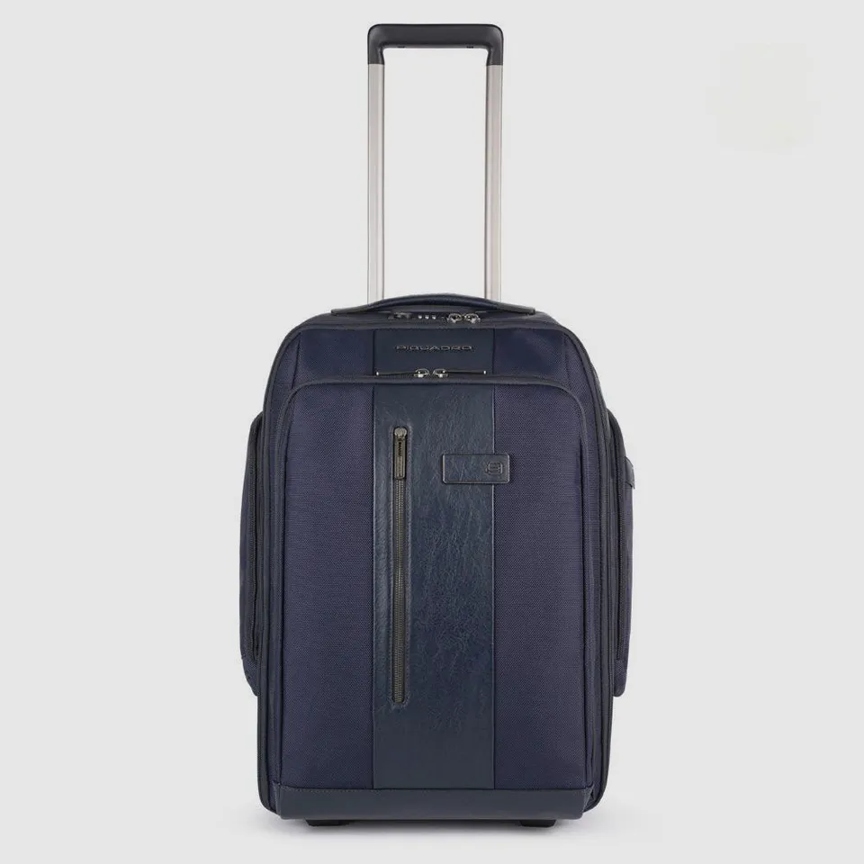 Piquadro PQ-Light Trolley-Rucksack Kabine 15,6 Zoll Schwarz