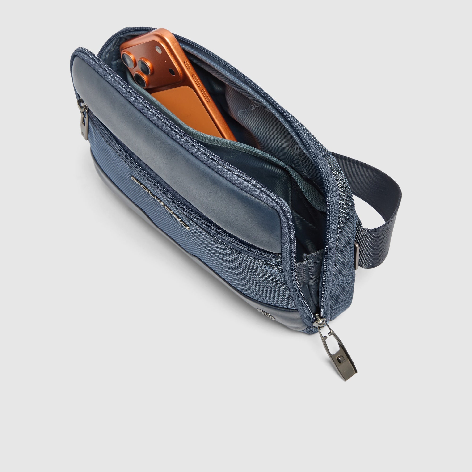 Piquadro Corner 2.0 Gürteltasche Herren Schwarz Recycelt
