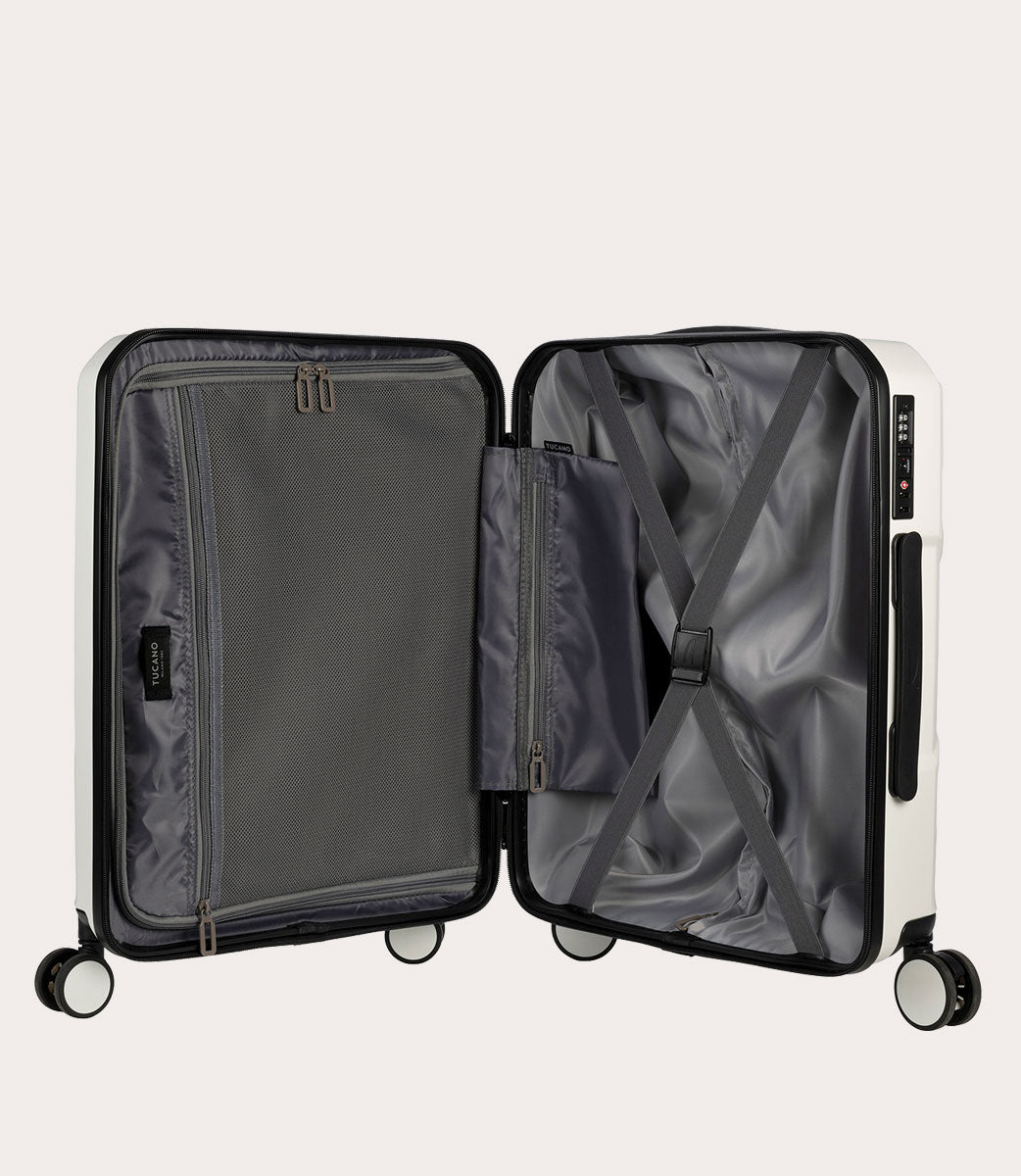 Tucano Iron 40L Kabinenkoffer Trolley Schwarz TSA