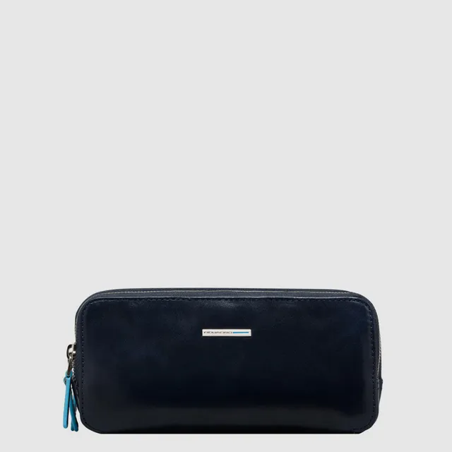 Piquadro Modus Pochette Clutch braun 3 Fächer Leder