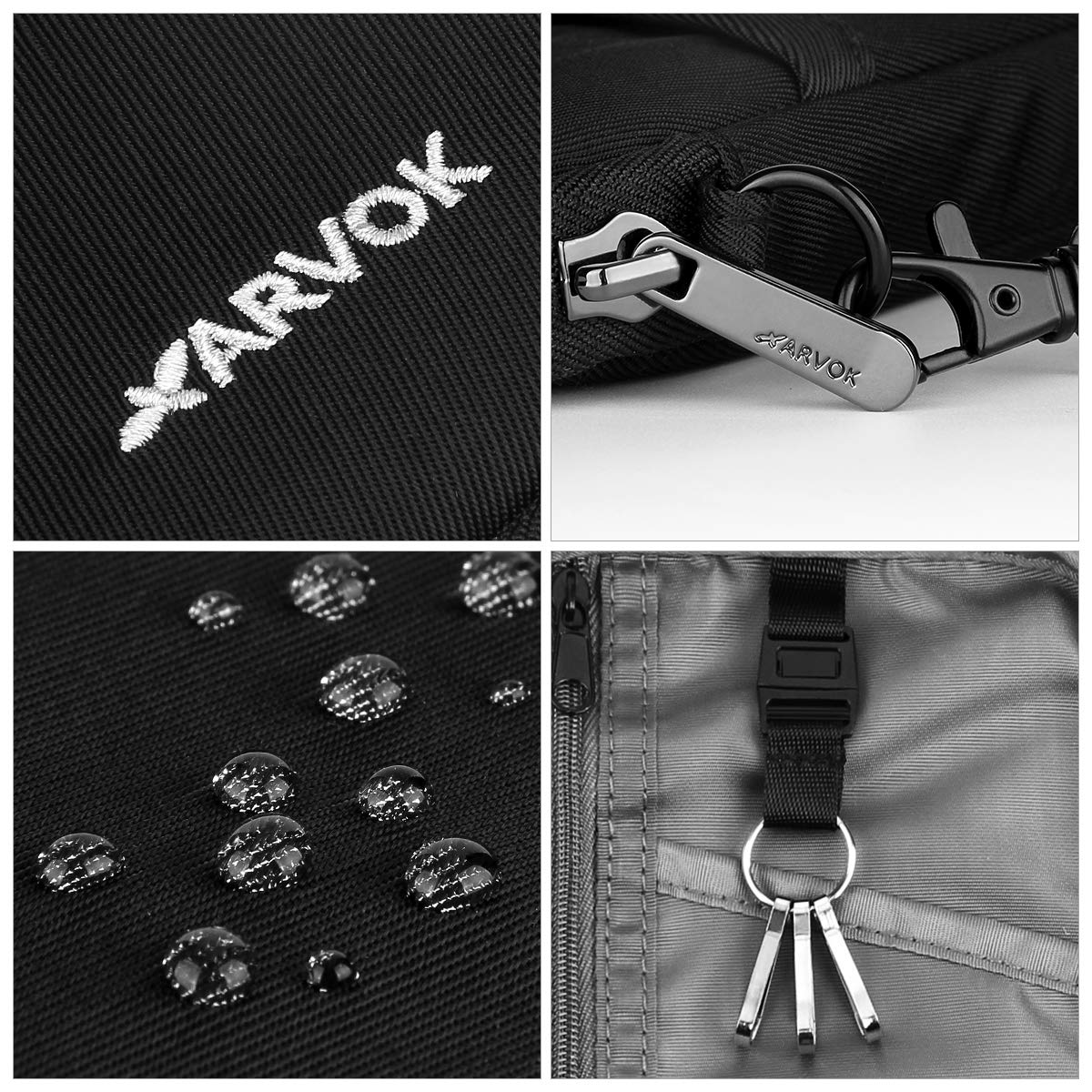 Arvok Travel Accessories Reisepasstasche Schwarz RFID Oxford