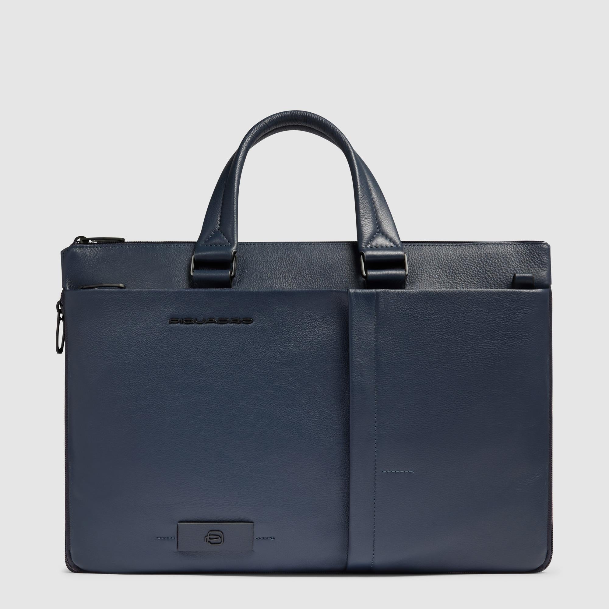 Piquadro Modus Laptoptasche 15,6 Zoll Schwarz erweiterbar