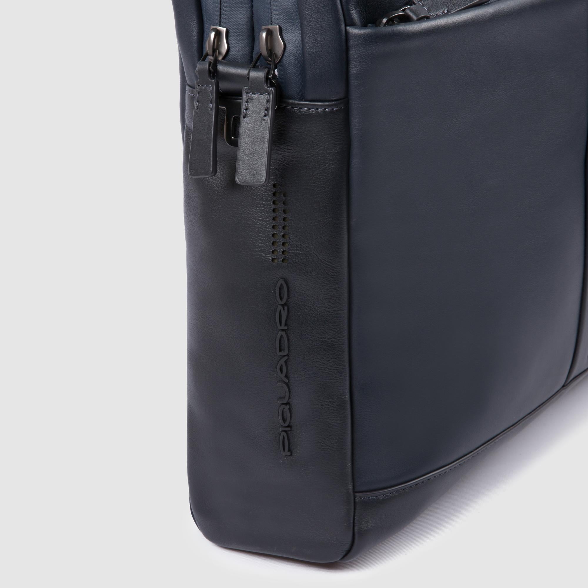 Piquadro Modus Aktentasche 15,6 Zoll Laptop Leder Schwarz