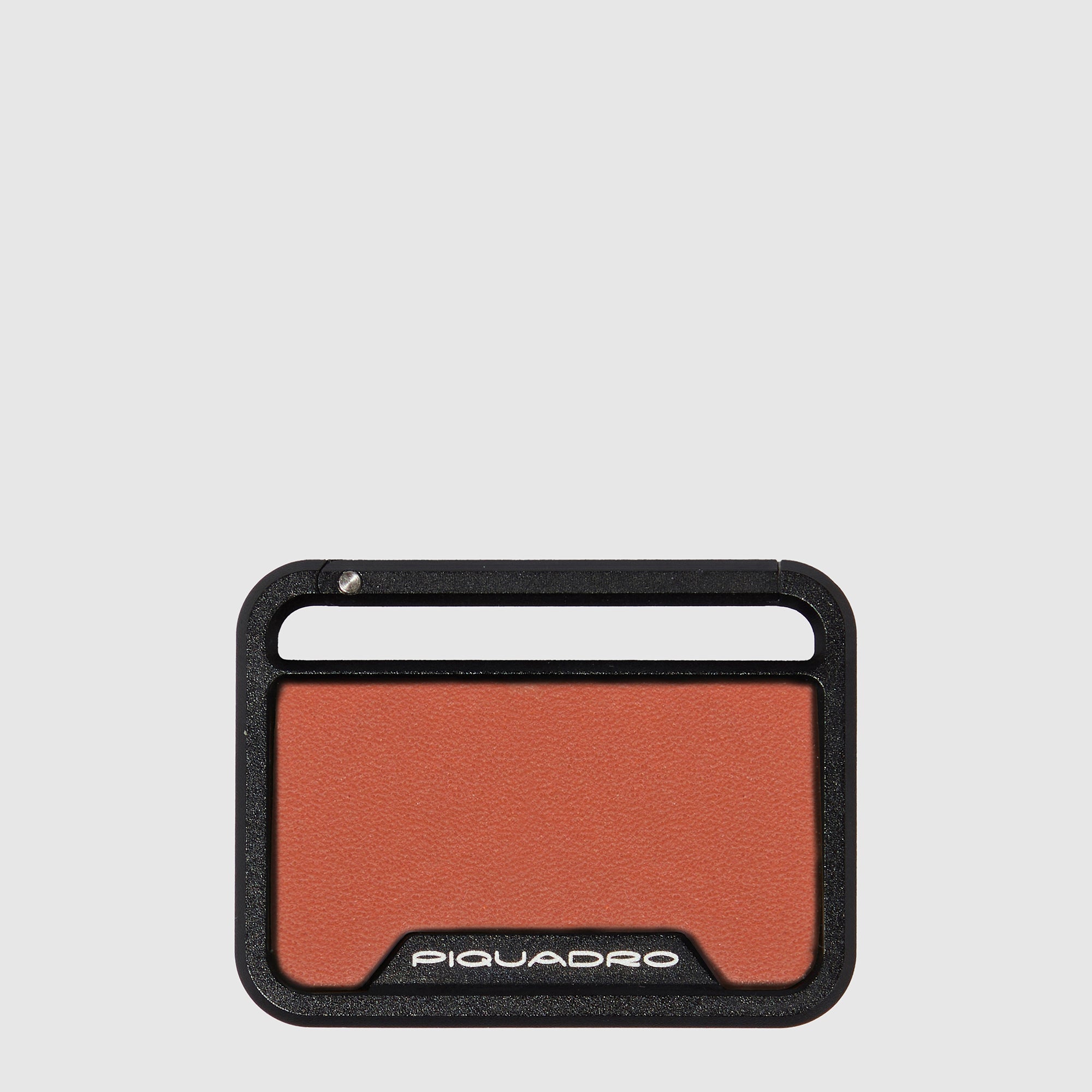 Piquadro Brief Monogram Plate Anhänger Schwarz Matt