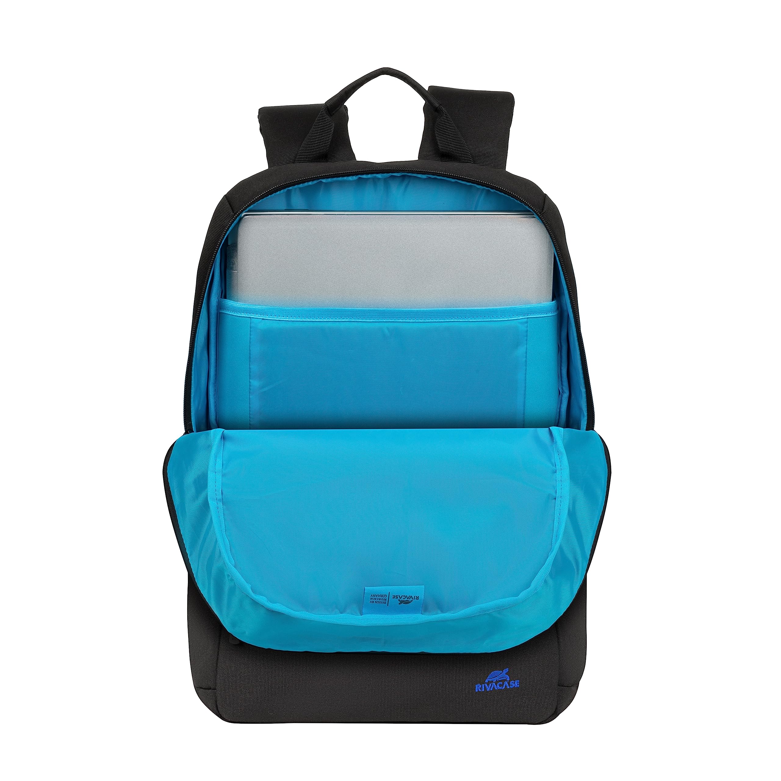 RIVACASE Aviva Laptop Rucksack 15,6 Zoll Schwarz 15L wasserabweisend