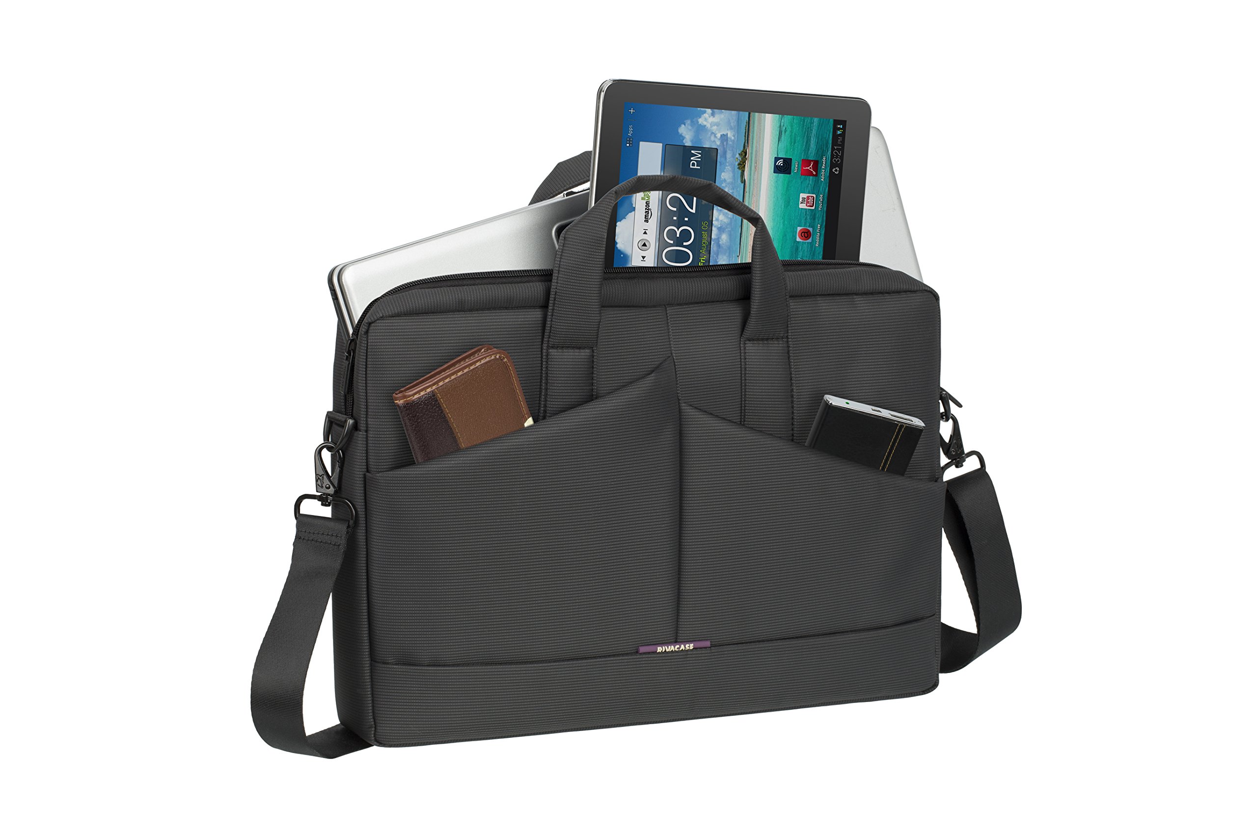 RIVACASE Central 8731 Laptoptasche 15,6 Zoll Grau Slim