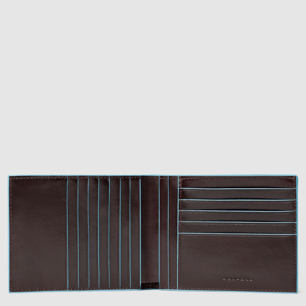 Piquadro Black Square Geldbörse Herren Leder RFID Braun
