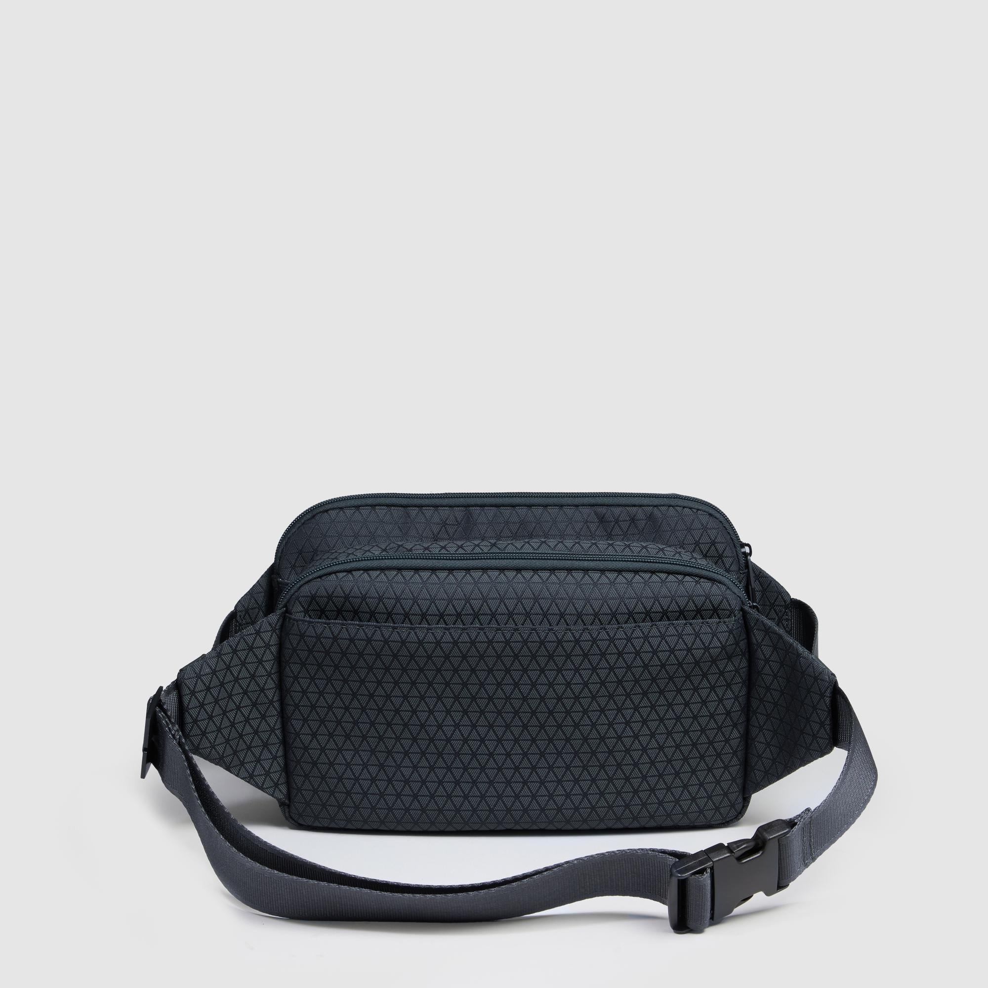 Piquadro Corner 2.0 Bauchtasche Herren Recycled Schwarz