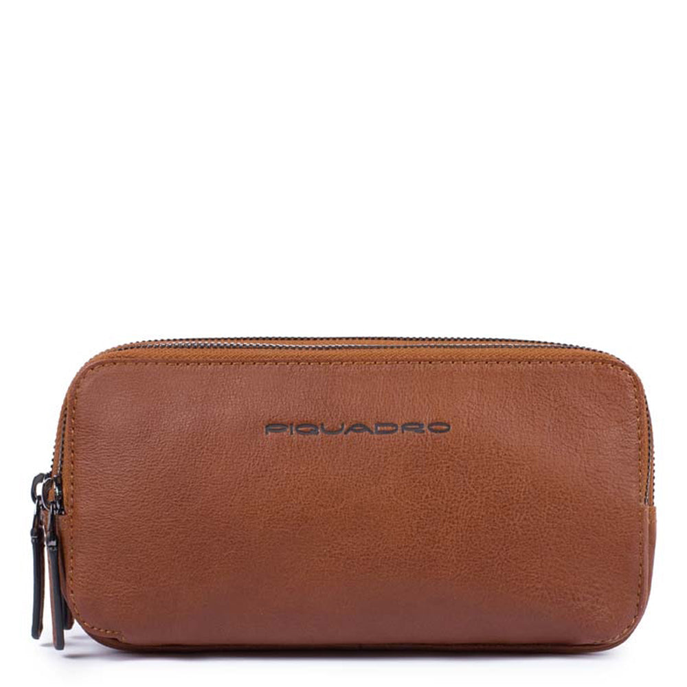 Piquadro Modus Pochette Leder 3 Fächer Schwarz