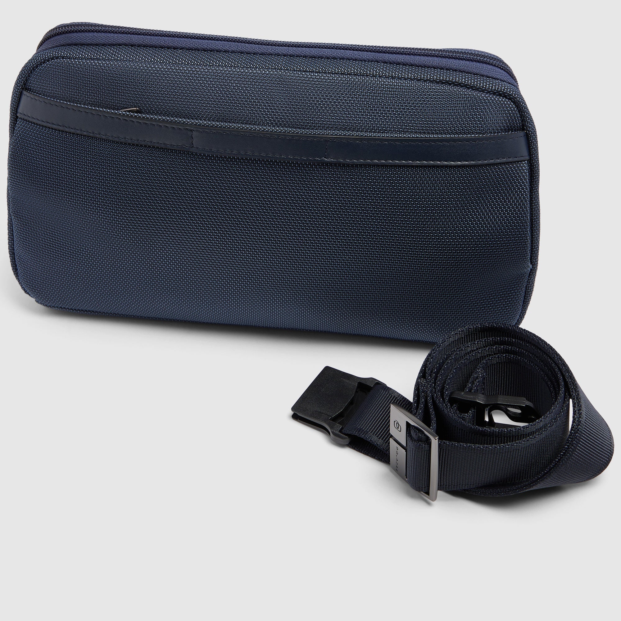 Piquadro Corner 2.0 Gürteltasche Herren Schwarz Recycelt