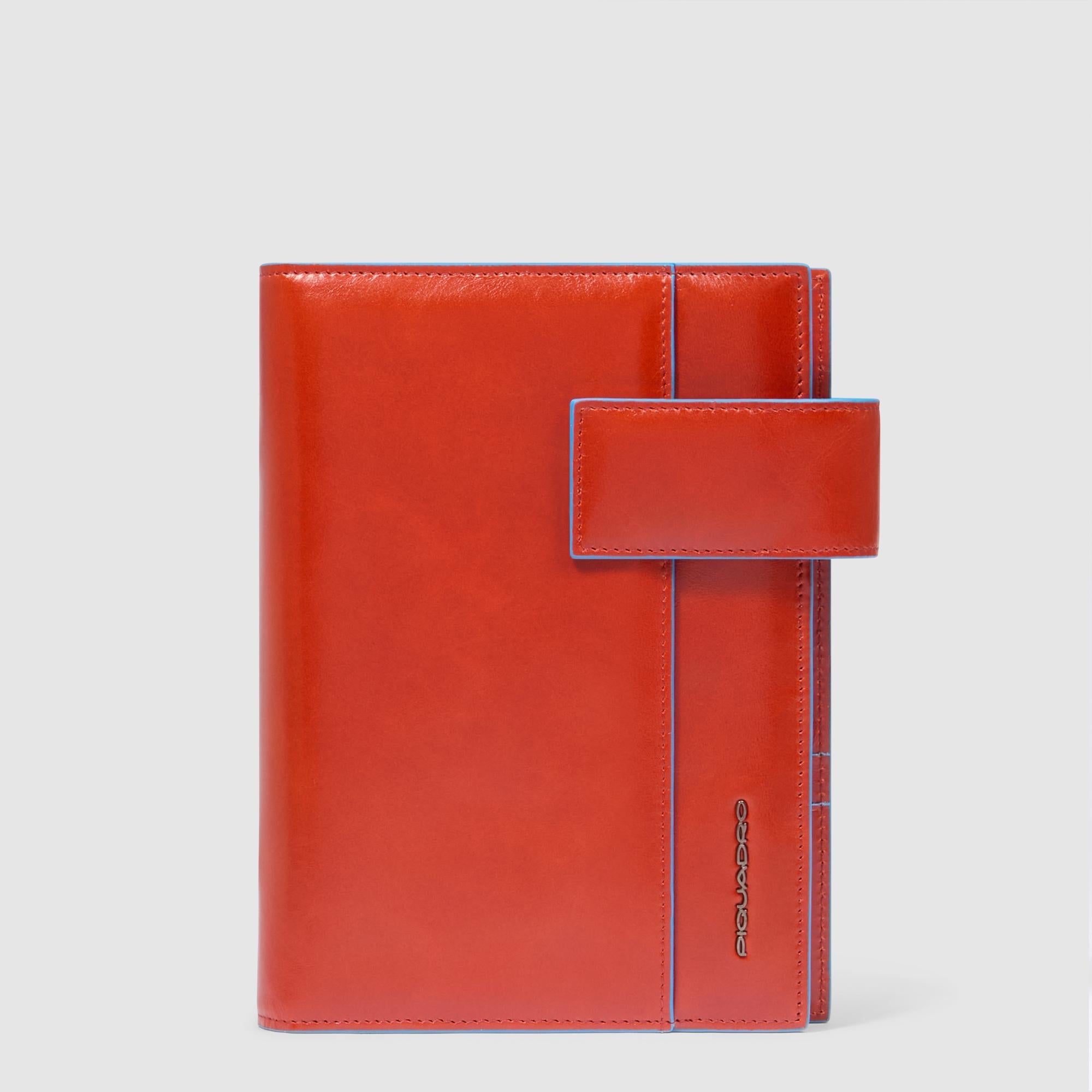 Piquadro Blue Square Organizer Leder Agenda mit Stifthalter