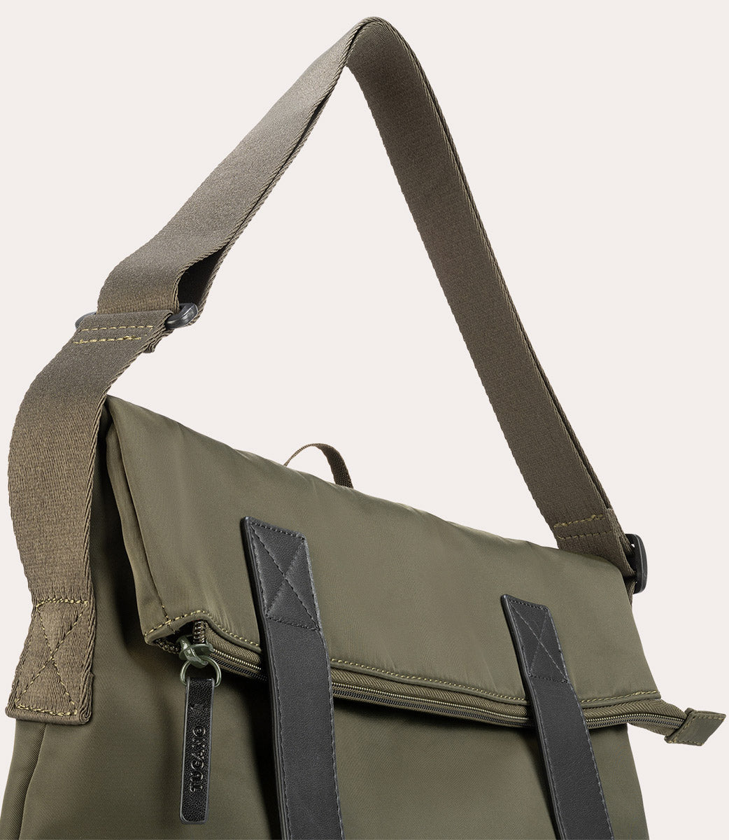 Tucano Fold Messenger Laptoptasche 14 Zoll Schwarz Nylon