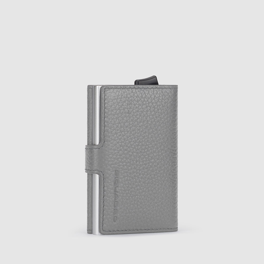 Piquadro Black Square Kartenetui Automatisch Blau RFID