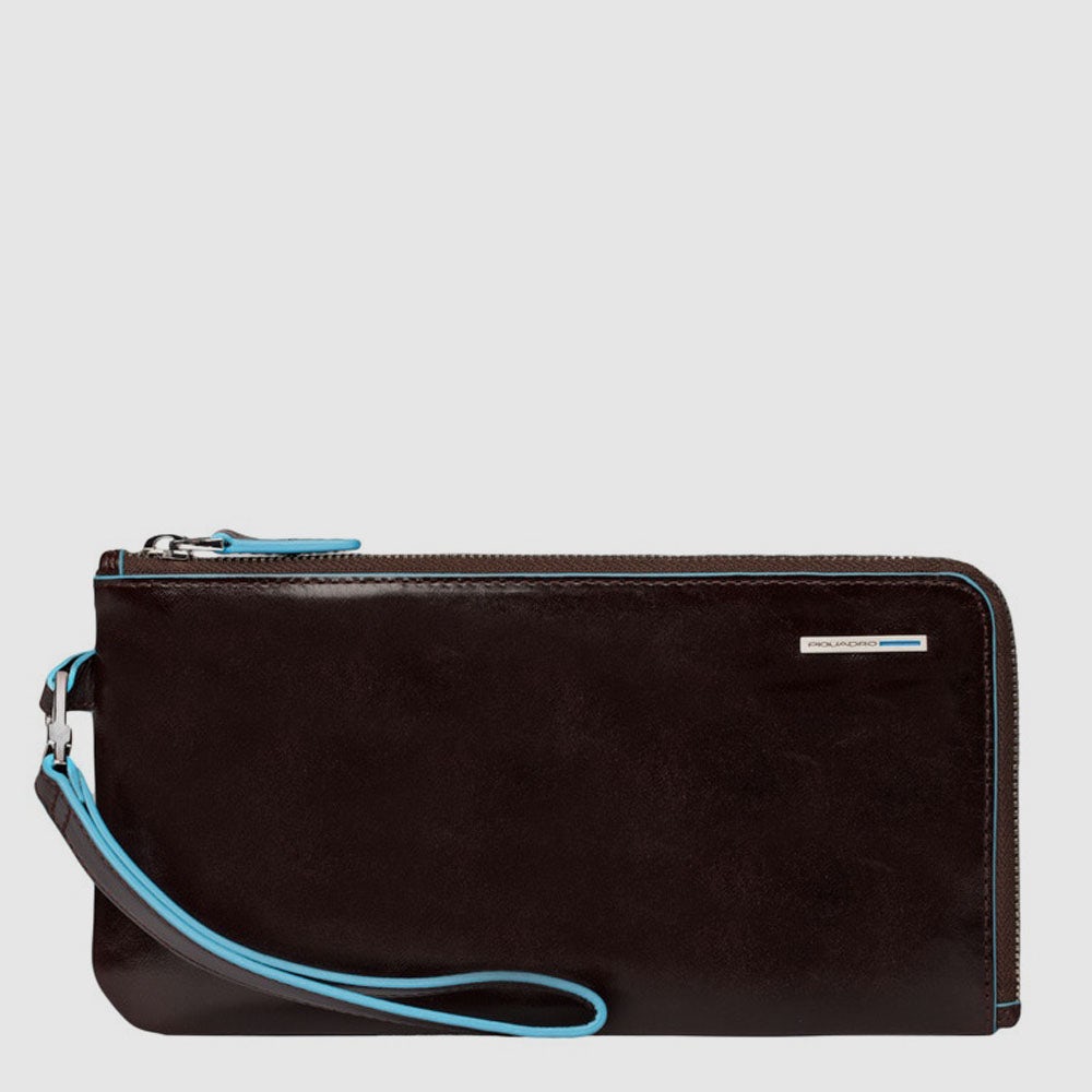 Piquadro Black Square Clutch Leder Herren Schwarz