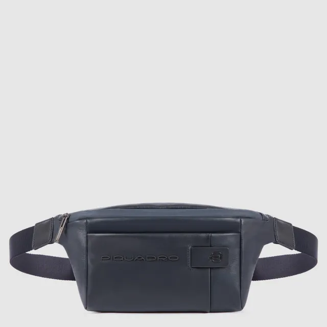 Piquadro Urban Bauchtasche Herren Schwarz Leder