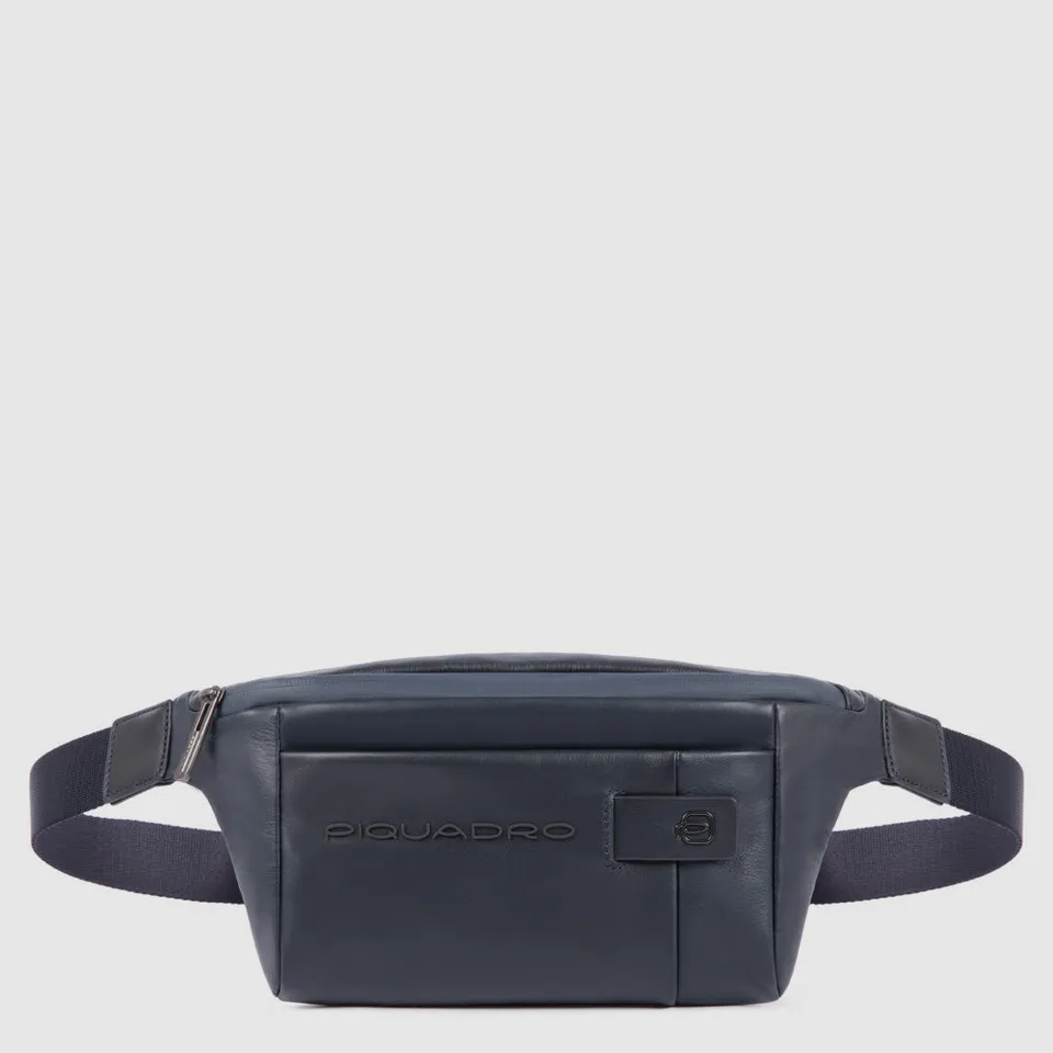 Piquadro Urban Bauchtasche Herren Schwarz Leder