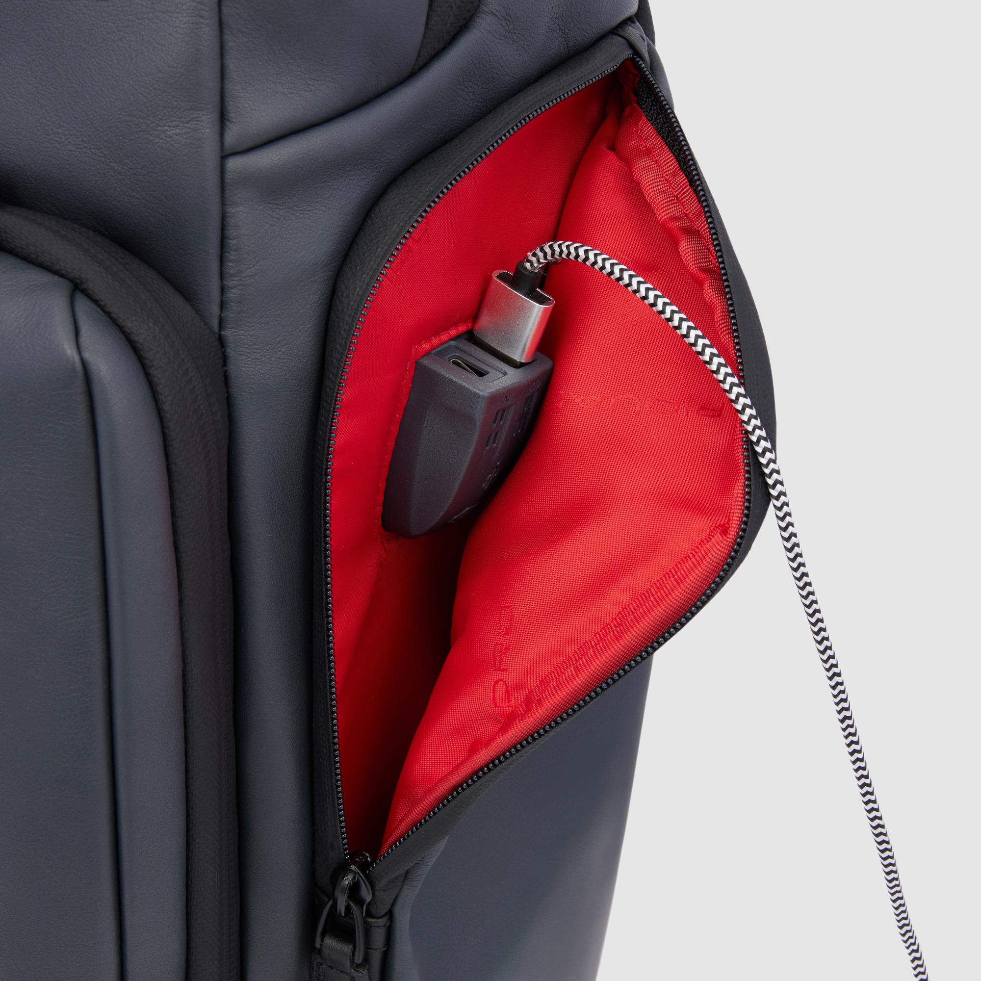 Piquadro Urban Rucksack 15,6 Zoll LED schwarz Laptop