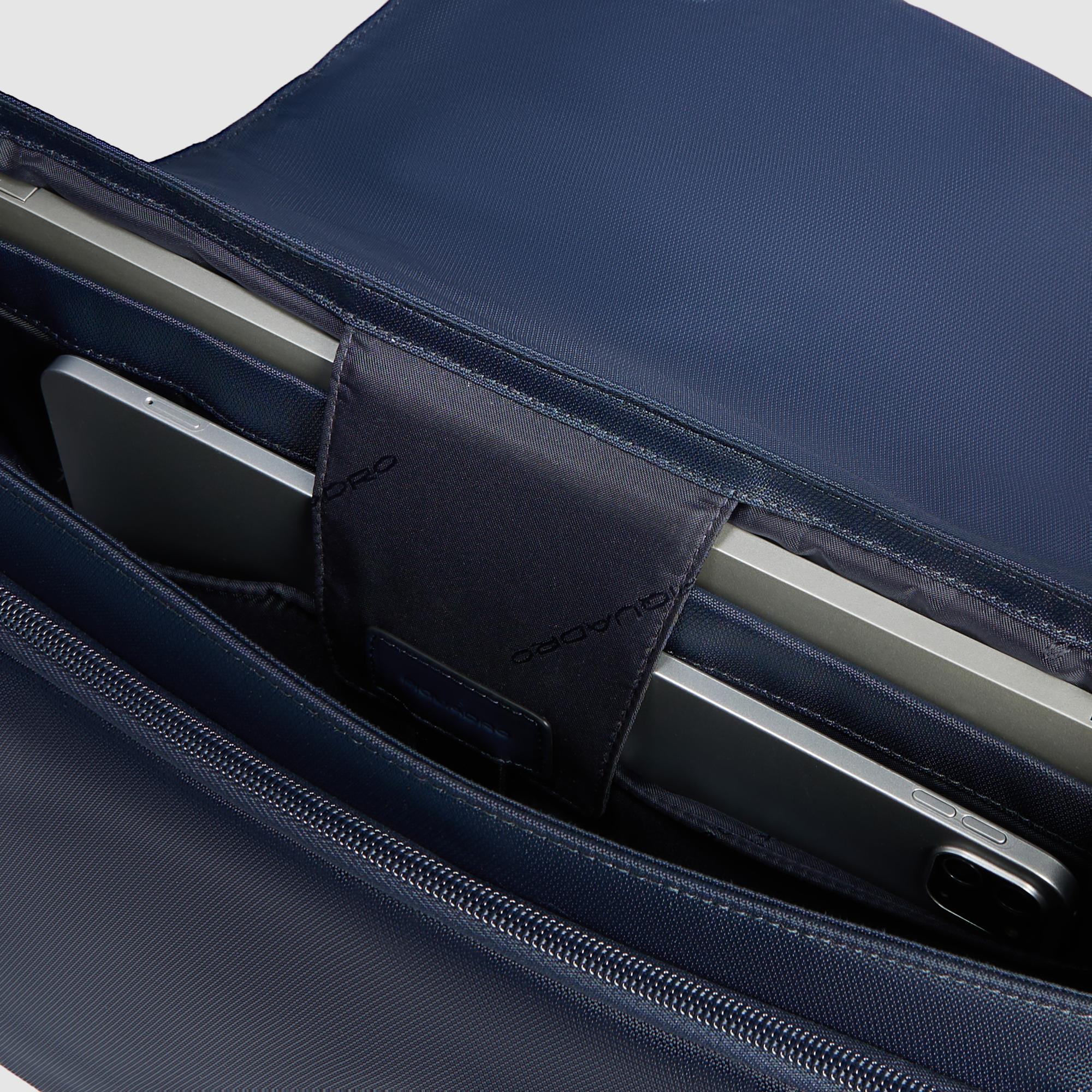 Piquadro Brief Messenger Laptoptasche 15,6 Zoll schwarz