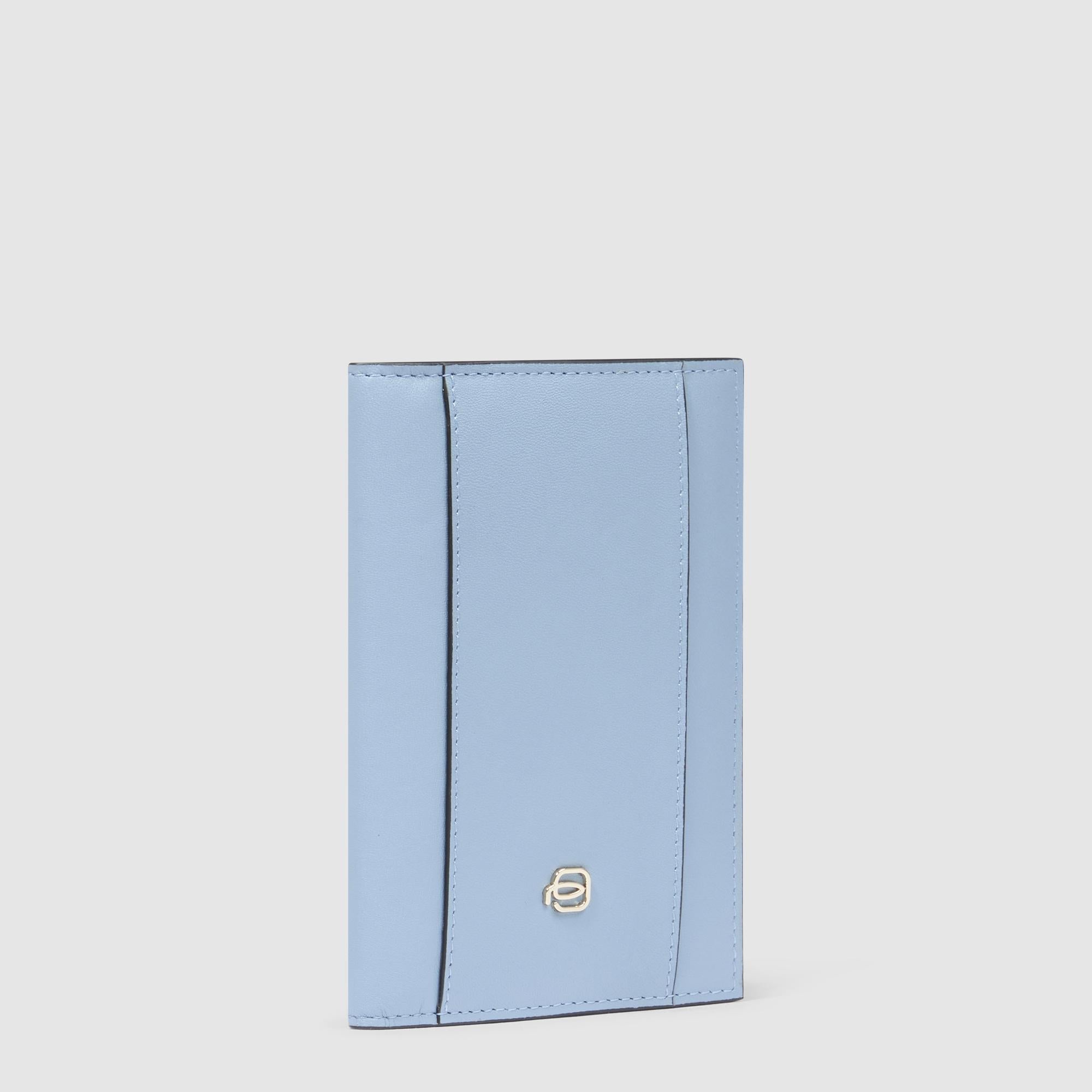 Piquadro Blue Square Reisepasshülle Leder schwarz RFID