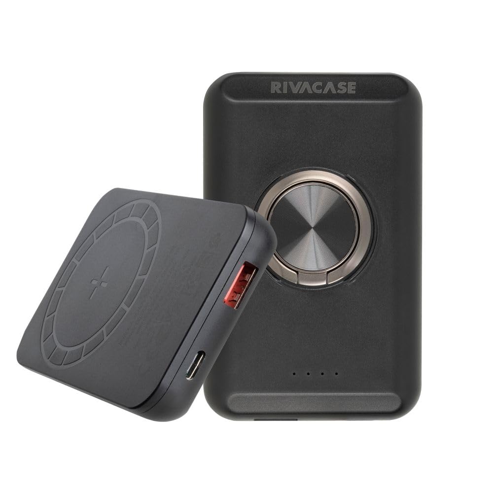 RIVACASE RIVAPOWER VA2603 Powerbank 5000 mAh schwarz magnetisch