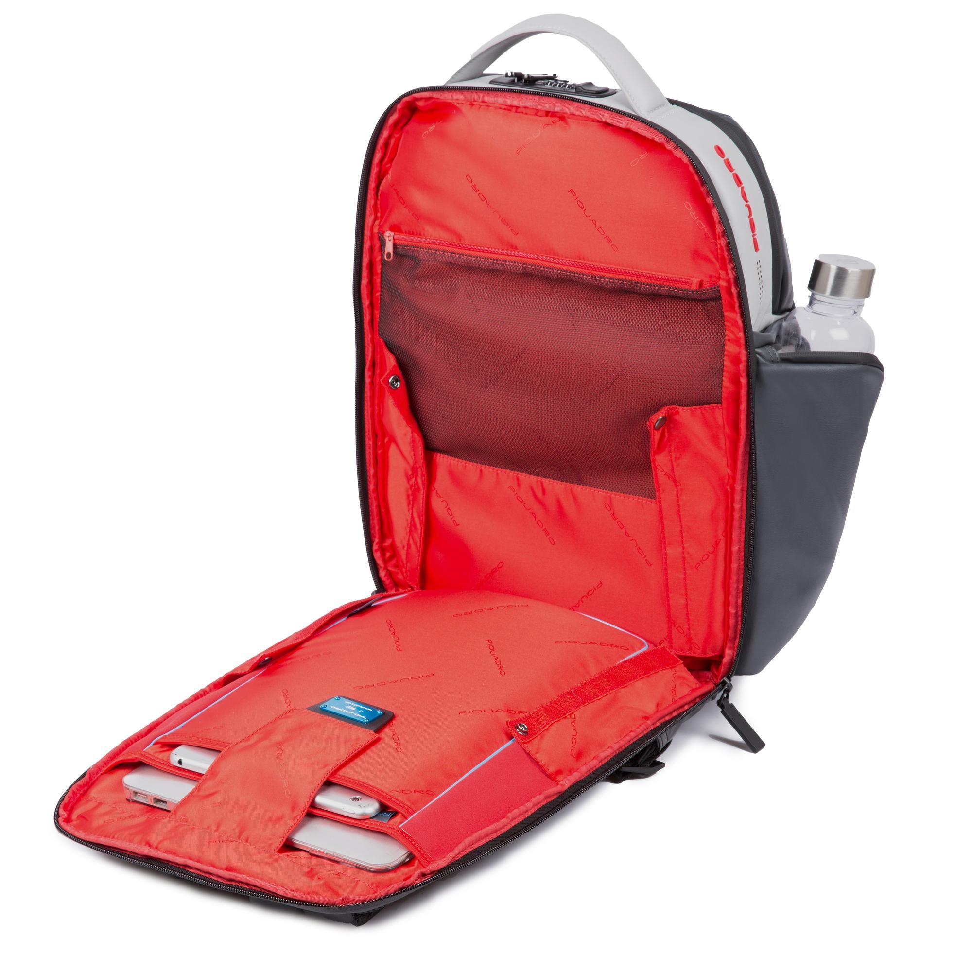 Piquadro Urban Rucksack 15,6 Zoll LED schwarz Laptop