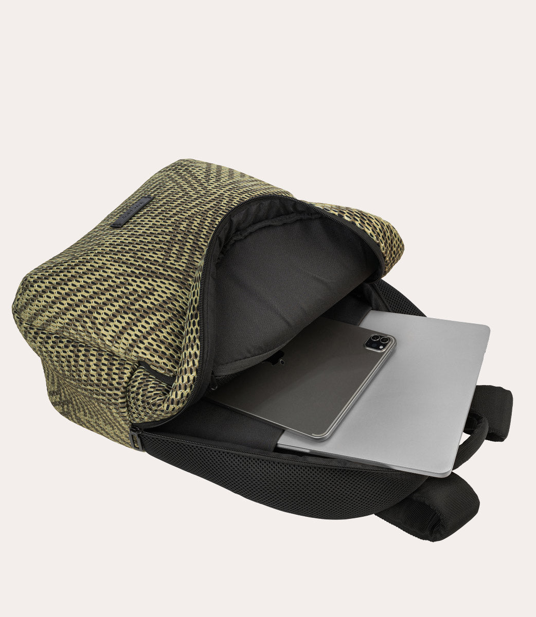 Tucano Grosso Laptop-Rucksack 17 Zoll grün mit Trolleyband