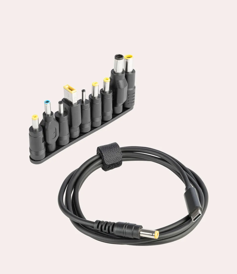Tucano Universal Ladekabel 65W USB-C auf DC Schwarz