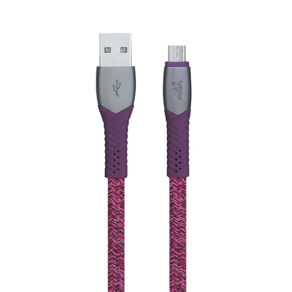 RIVACASE RIVAPOWER PS6100 Micro USB Kabel 1,2m Rot Nylon