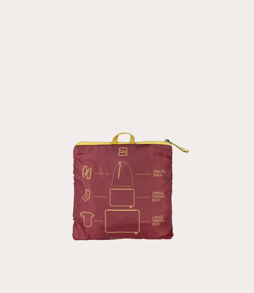 Tucano Piego Travel Set Kofferorganizer Schwarz Nylon 3-tlg