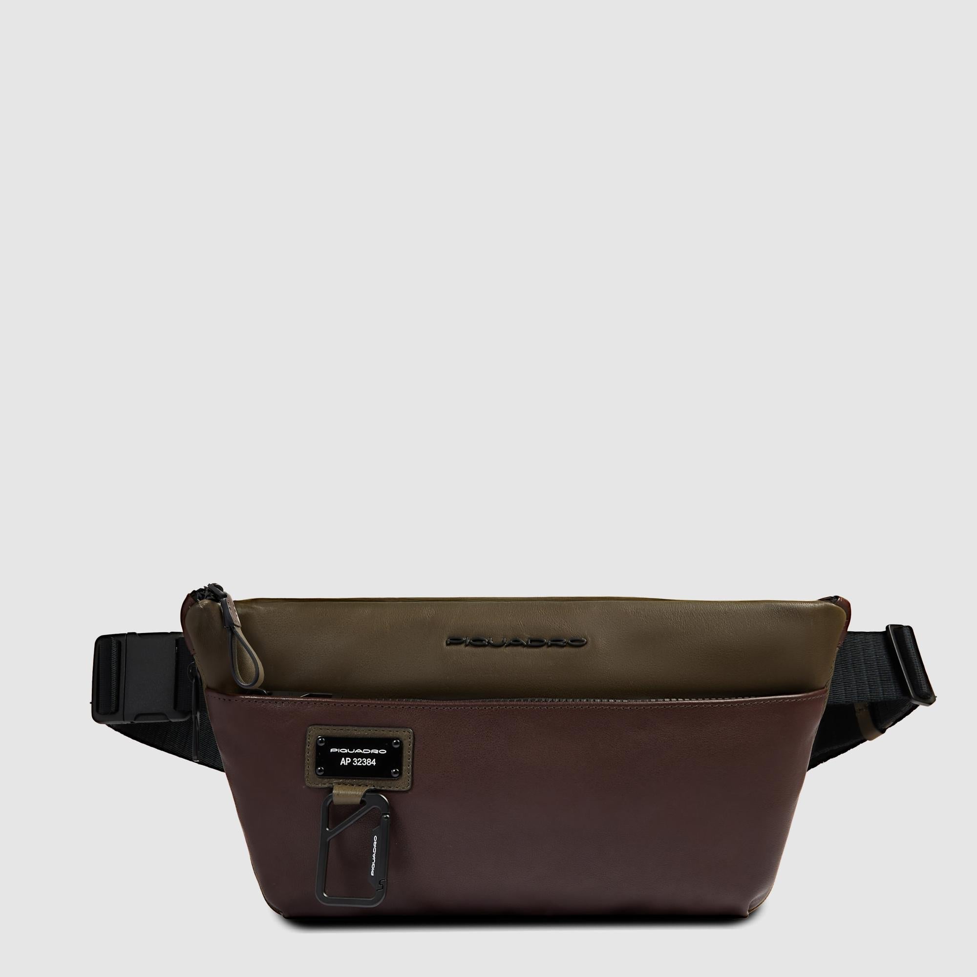 Piquadro Corner 2.0 Bauchtasche N Leder erweiterbar