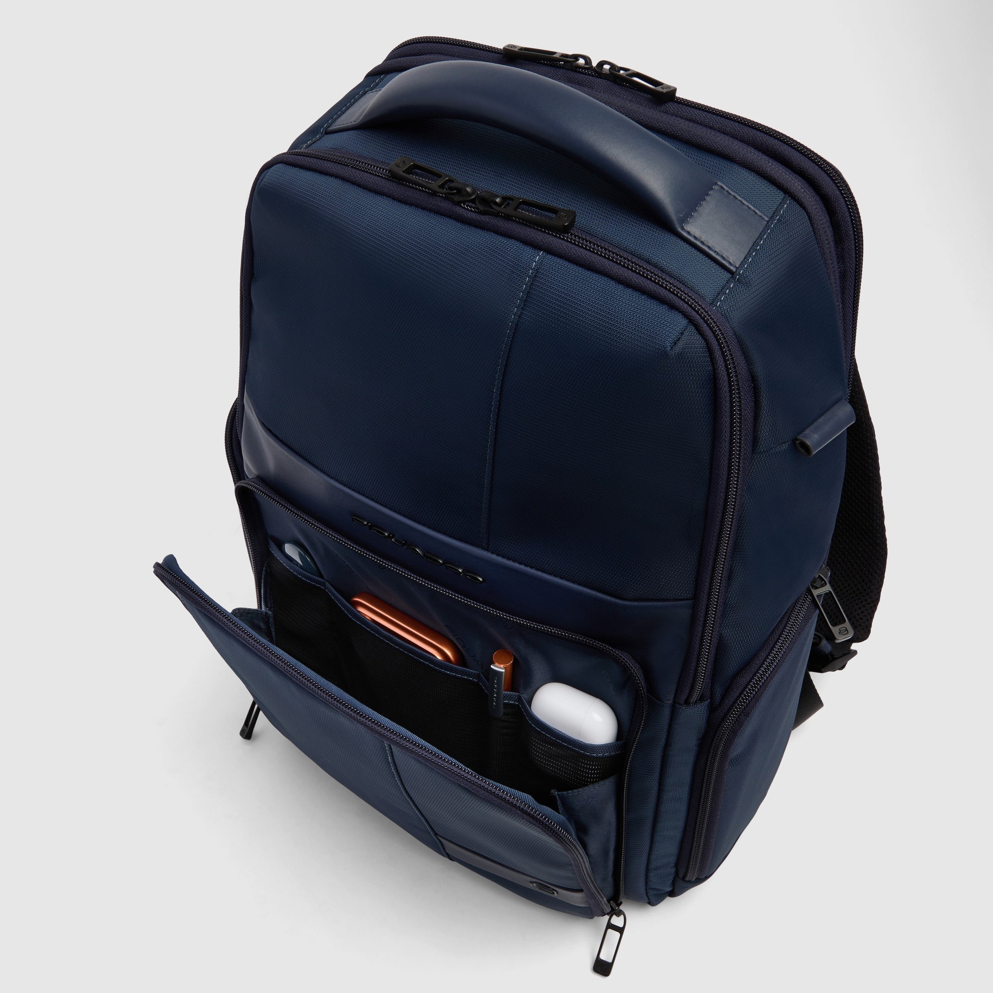 Piquadro Rover Rucksack 15,6 Zoll erweiterbar schwarz