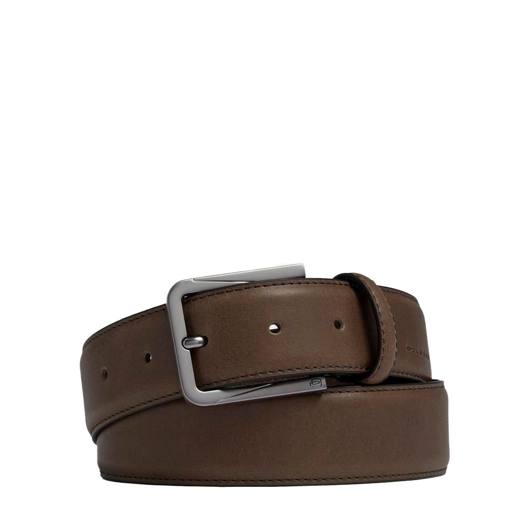 Piquadro Blue Square Gürtel Leder Dorn Schwarz