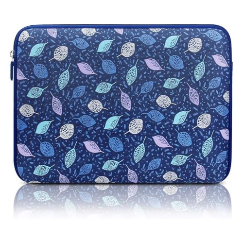 ARVOK Basic Laptop Sleeve 15,6 Zoll Dunkelblau Ahornblatt Neopren