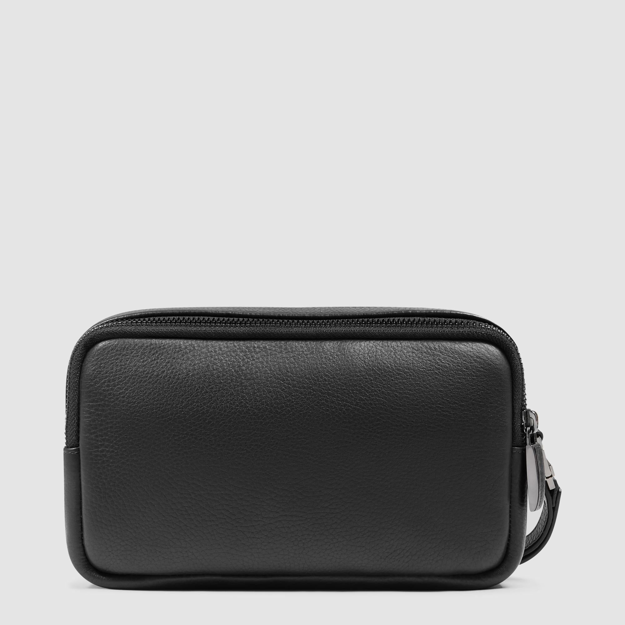 Piquadro Modus Pochette Herren Leder Schwarz 2 Fächer