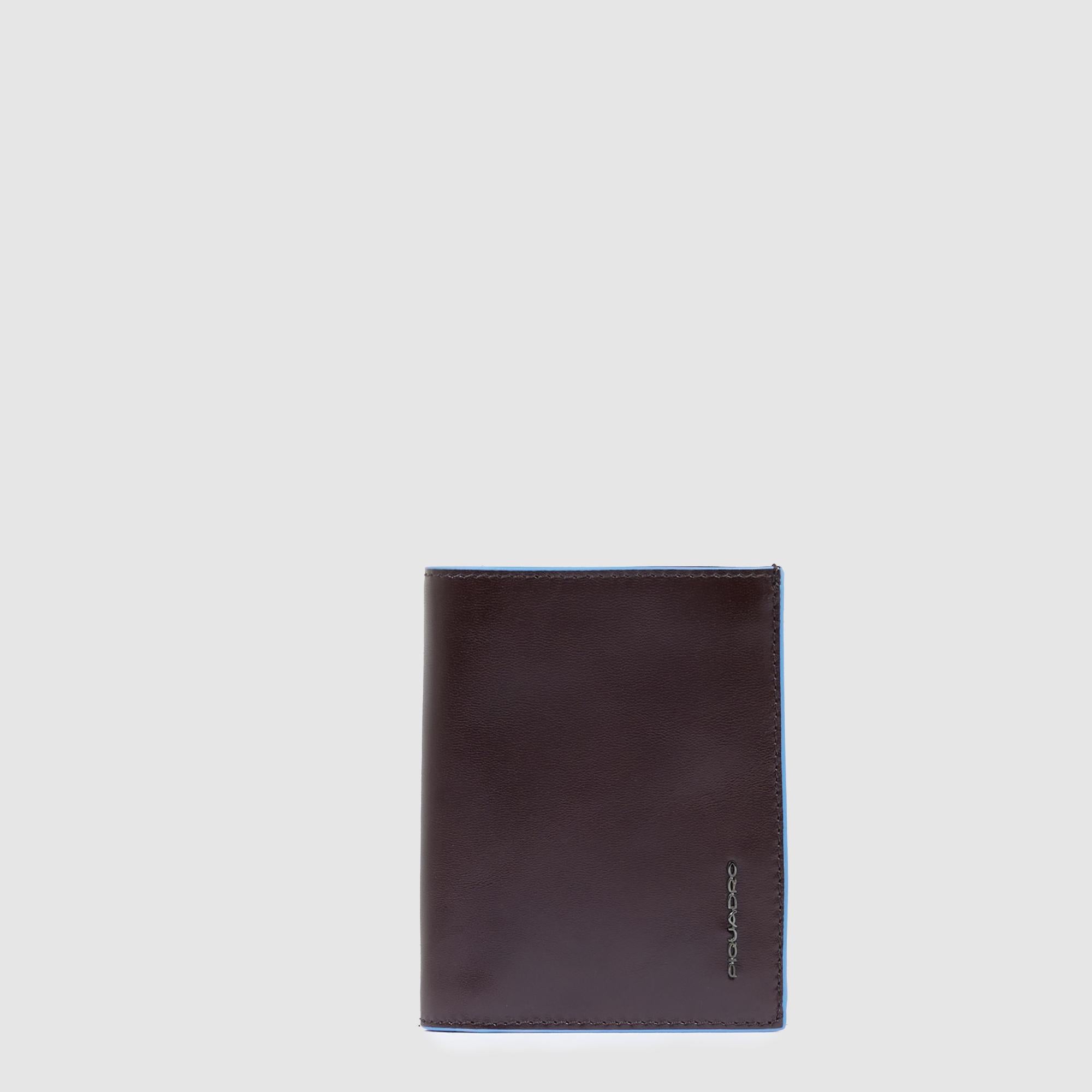 Piquadro Blue Square Geldbörse Herren Hochformat Leder