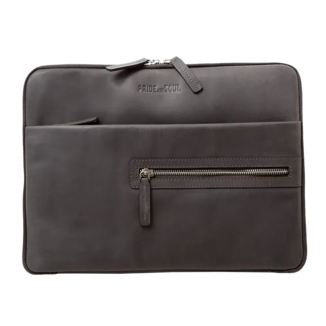 Lightpak Terra Schreib-Tabletmappe A4 grau Leder