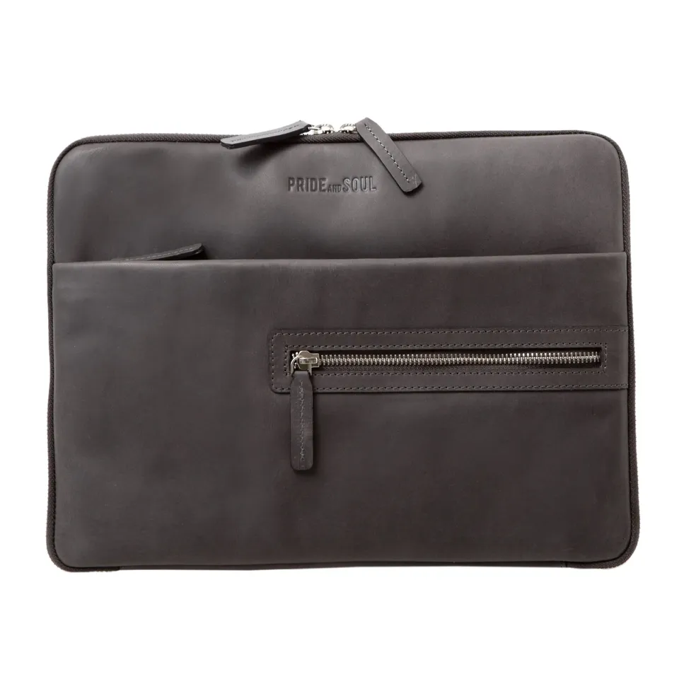 Lightpak Terra Schreib-Tabletmappe A4 grau Leder