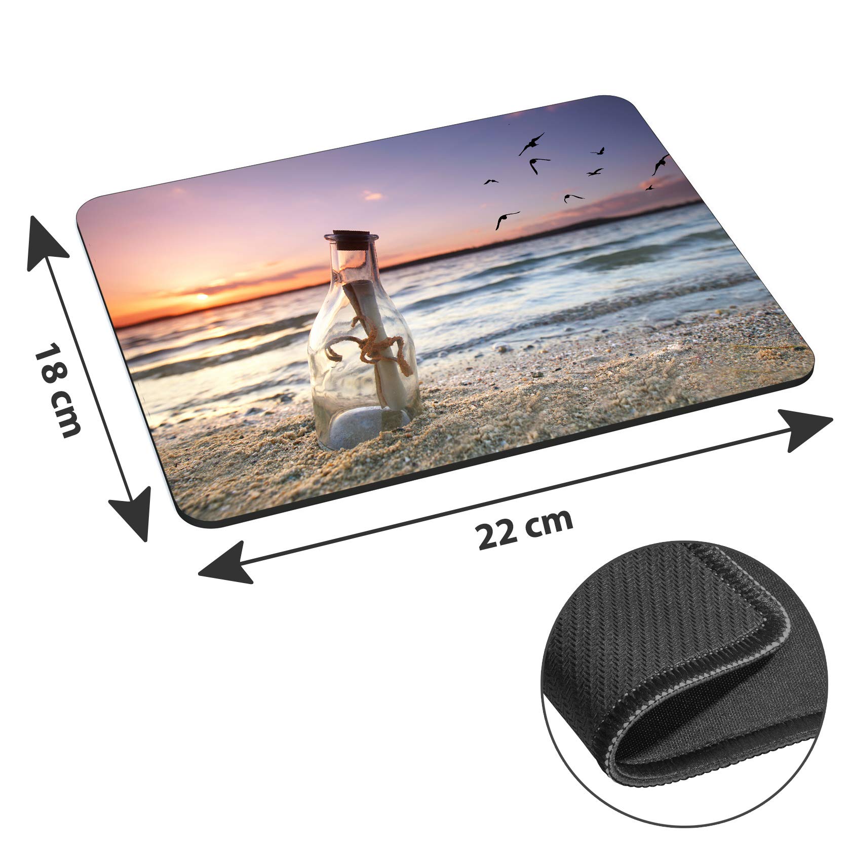 Pedea Tablet-Zubehör Tasche 10,1 Zoll Neopren Message Bottle