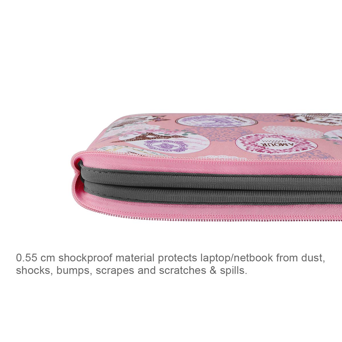 Arvok Basic Laptop Sleeve 13-14 Zoll Rosa Neopren