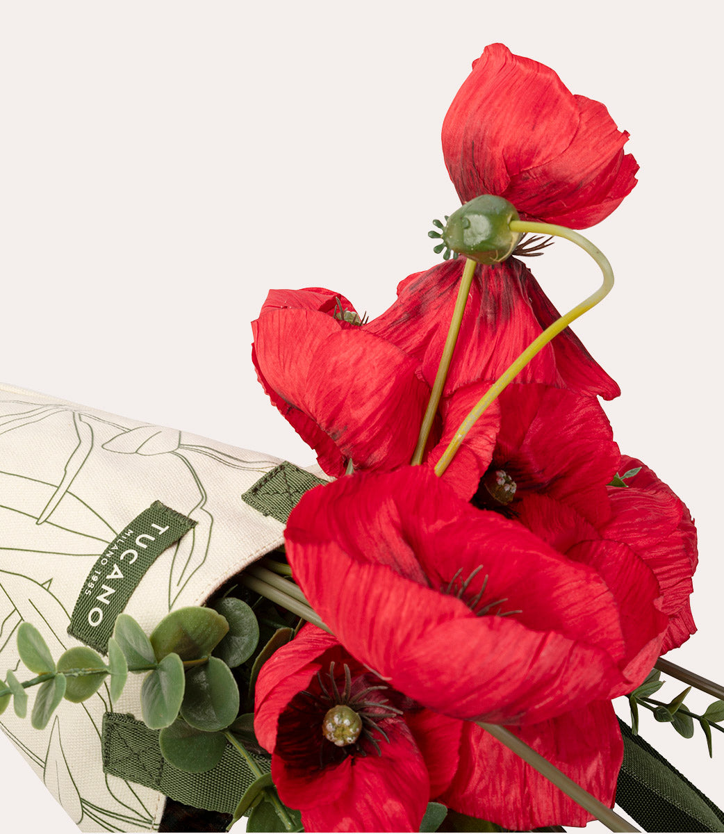 Tucano Flower Blumentasche Canvas elfenbein Geschenk