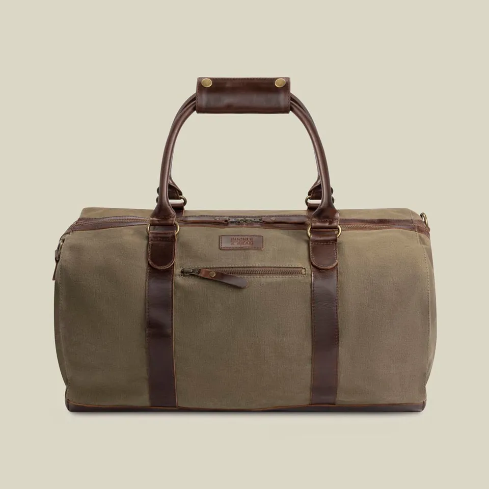 Buckle & Seam Willow Weekender Canvas Grün Blau 37 L