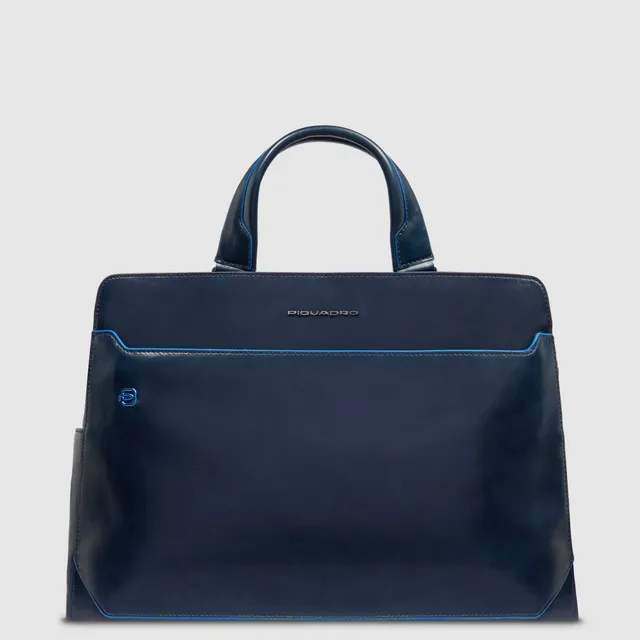 Piquadro Modus Aktentasche 15,6 Zoll Leder blau RFID