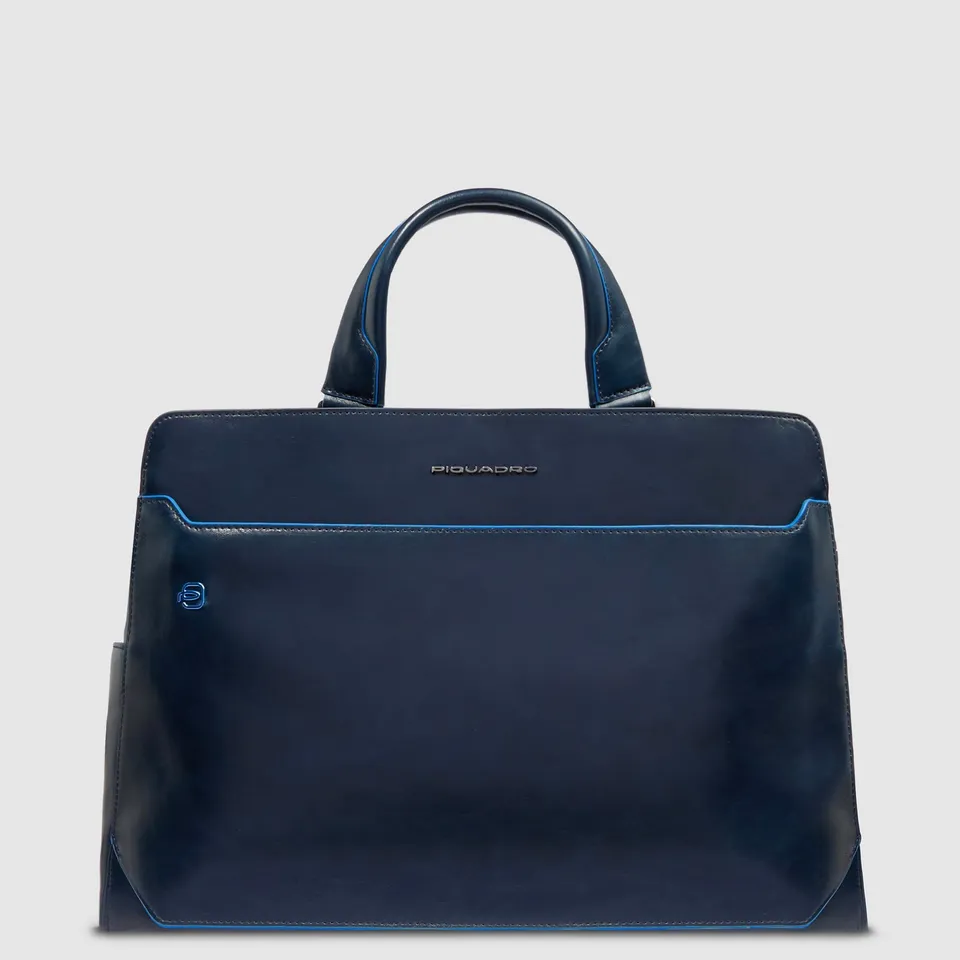 Piquadro Modus Aktentasche 15,6 Zoll Leder blau RFID