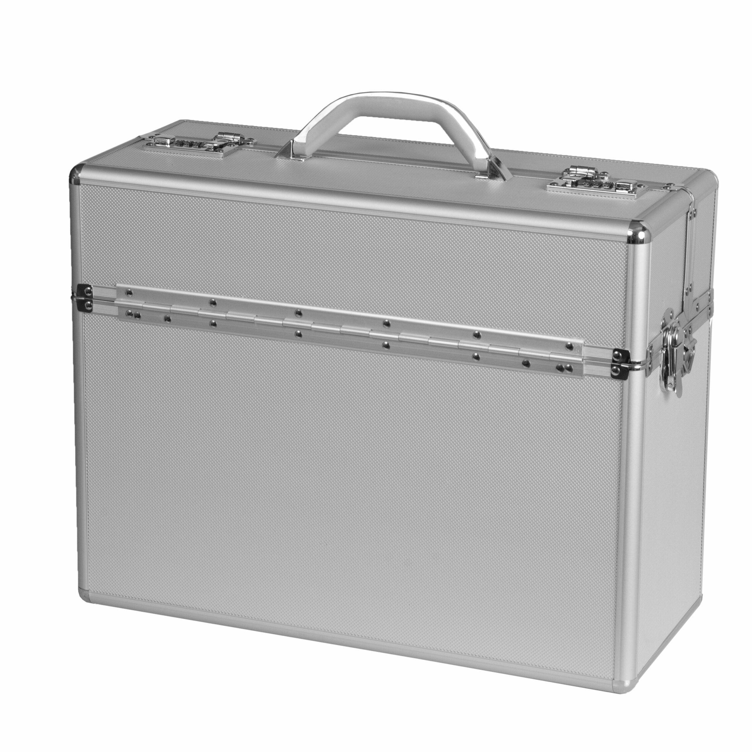 Alumaxx Pilotenkoffer ALPHA Aluminium Silber Zahlenschloss