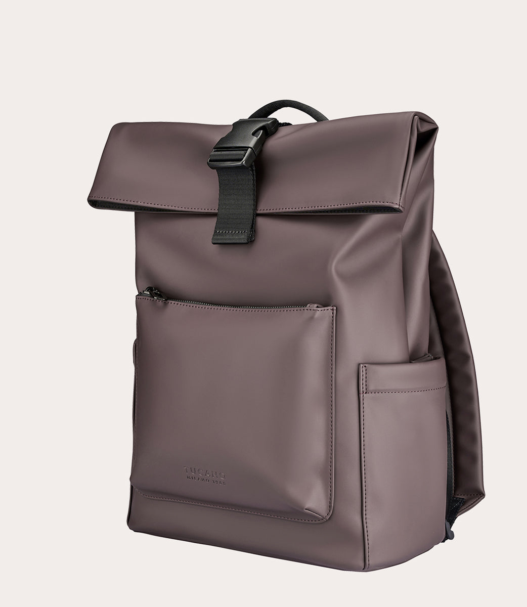 Tucano Gommo Rolltop 14 Zoll Rucksack Schwarz wasserdicht