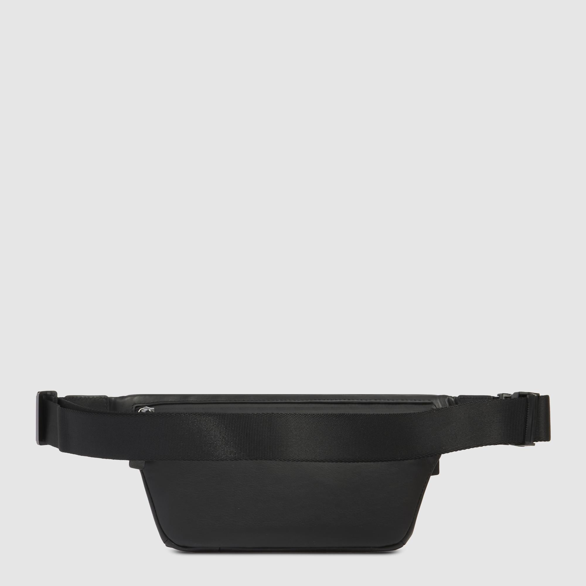 Piquadro Urban Bauchtasche Herren Schwarz Leder