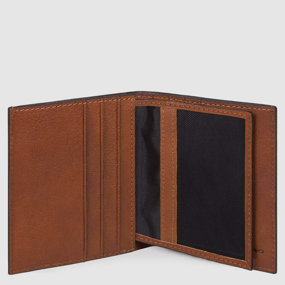 Piquadro Blue Square Kreditkartenetui Herren Leder Schwarz RFID