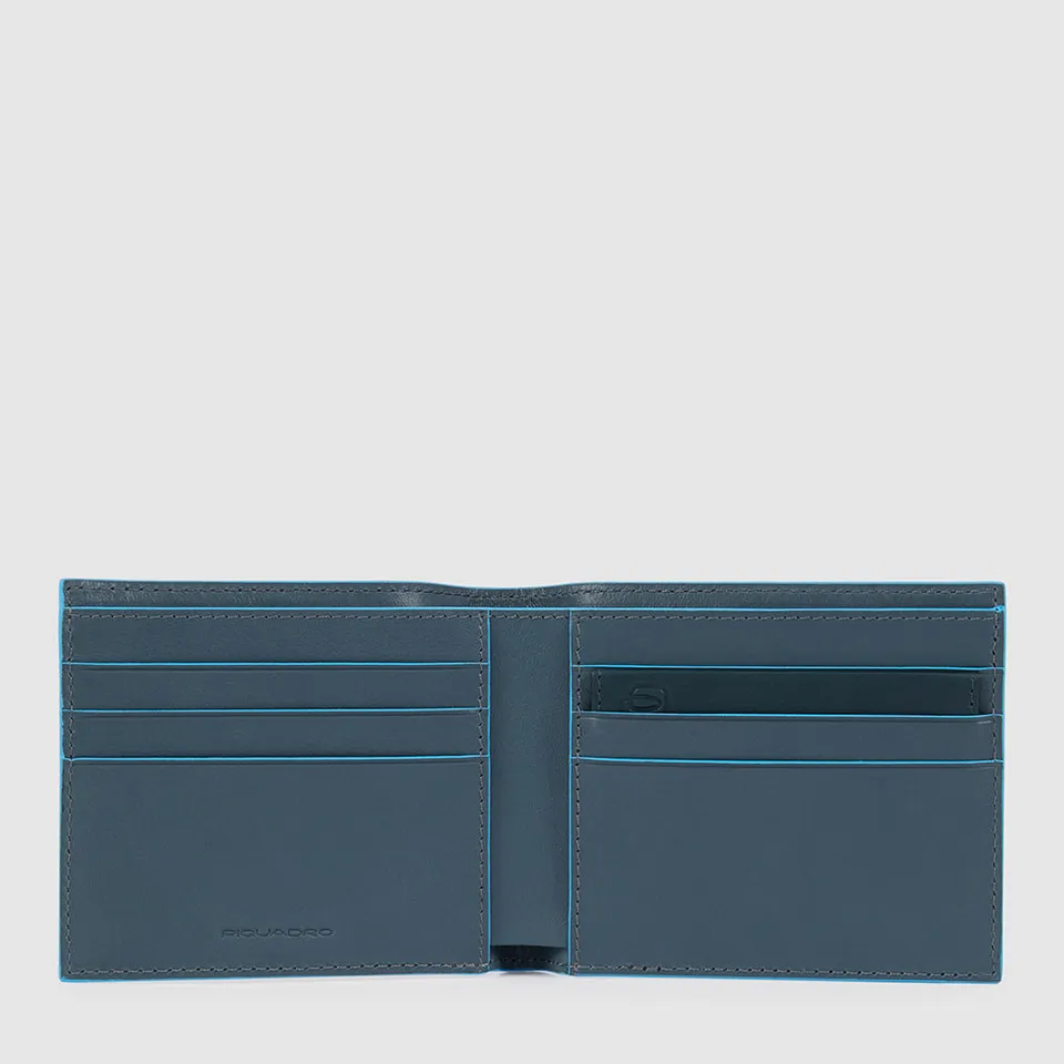 Piquadro Blue Square Herren Geldbörse Leder Schwarz RFID